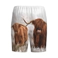 thumbnail image 2 of Lsque Yak Mens Sleep Pajama Shorts,Short Pajama Pants, Cotton Ultra-Soft Knit-Small, 2 of 9