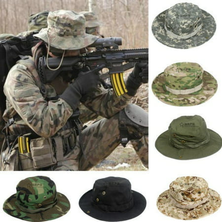 Boonie Fishing Hiking Snap Brim Army Military Neck Cover Flap Bucket Sun Hat