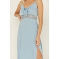 thumbnail image 3 of Idyllwind Women's Wisteria Tie Front Sleeveless Maxi Dress Light Blue X-  US, 3 of 4