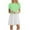 Green, variant on Womens Summer Dresses Sevevn Women's Casual Color-Blocking Printed Short-Sleeved Round-Neck Dress