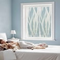 thumbnail image 4 of White Blue Ombre Stripe Window Privacy Film, Modern Abstract Moire Waves Static Cling UV Sun Blocking Tint Film Heat Control Windows Films for Bedroom Bathroom, Window Stickers 17.7"x39.3", 4 of 8