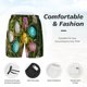 thumbnail image 3 of Balery colorful Easter eggs Bañador para hombre, shorts de playa de secado rápido con entrepierna y forro de compresión-Medium, 3 of 6