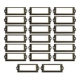 thumbnail image 2 of GUOOL 20x File Label Holder Metal Frame Handle Drawer Tag Pull Hardware for Drawer Box Bronze, 2 of 5