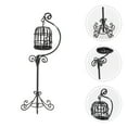 thumbnail image 3 of 1PC Mini House Birdcage with Bracket Decor Mini Outdoor Scene Model Accessories, 3 of 7