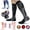 Black, variant on Compression Socks 20-30mmHg Support Miracle Calf Leg Sport Men Women,Black,L