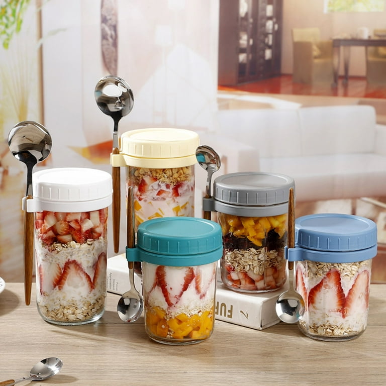 Overnight Oatmeal Containers, Meal Prep Container, Airtight Multifunctional