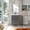 Gray, variant on EVIVA Britney 36 Inch Transitional Ash Blue Bathroom Vanity with Carrara Quartz Countertop