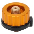 thumbnail image 3 of Camping Stove Adapter, Aluminum Alloy and Copper Auto Shut Off Easy To Use Output Cylinder Adapter  For Outdoors Camping, 3 of 8