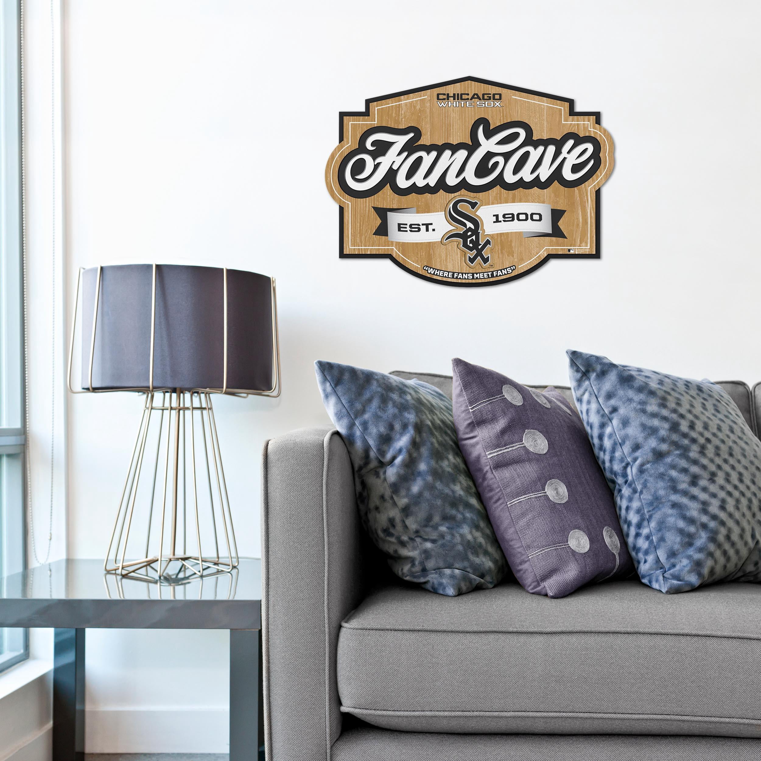 YouTheFan MLB Chicago White Sox Fan Cave Sign