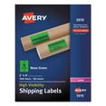thumbnail image 1 of Avery-Dennison  Neon Shipping Label, Green, 1 of 1