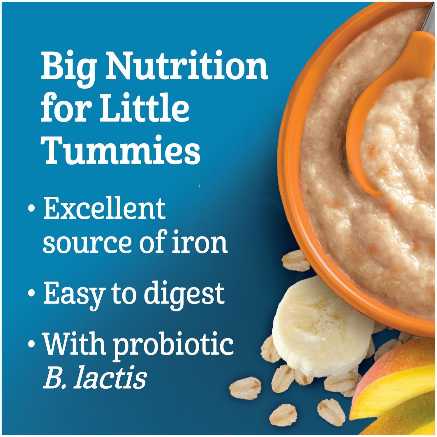 Céréales pour bébés GERBER® Étape 3 Avoine avec banane et mangue 227 g 227 GR