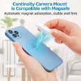 thumbnail image 3 of Continuity Camera Mount for MacBook Laptops/iPhone 12, 13 & 14 Series, Equip with Magsafe, iPhone Webcam Mount for iOS 16 & macOS Ventura, Desk View Avaliable, Includes Magnetic Metal Ring, 3 of 7