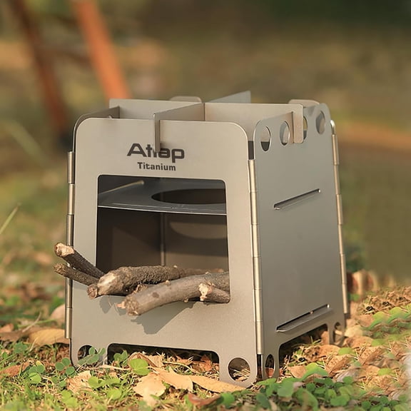 Foldable Wood Burning Stove for Camping Backpacking Outdoor Cooking