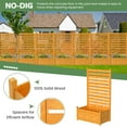 thumbnail image 5 of Outdoor Privacy Screen Privacy Fence Panels for Outside, 1 Panel 41"W X 73"H Wood Decorative Fence with Planter Box,Pool Equipment Enclosure, Patio Garden Fence Perfect to Enclose Trash Cans,AC Unit, 5 of 8