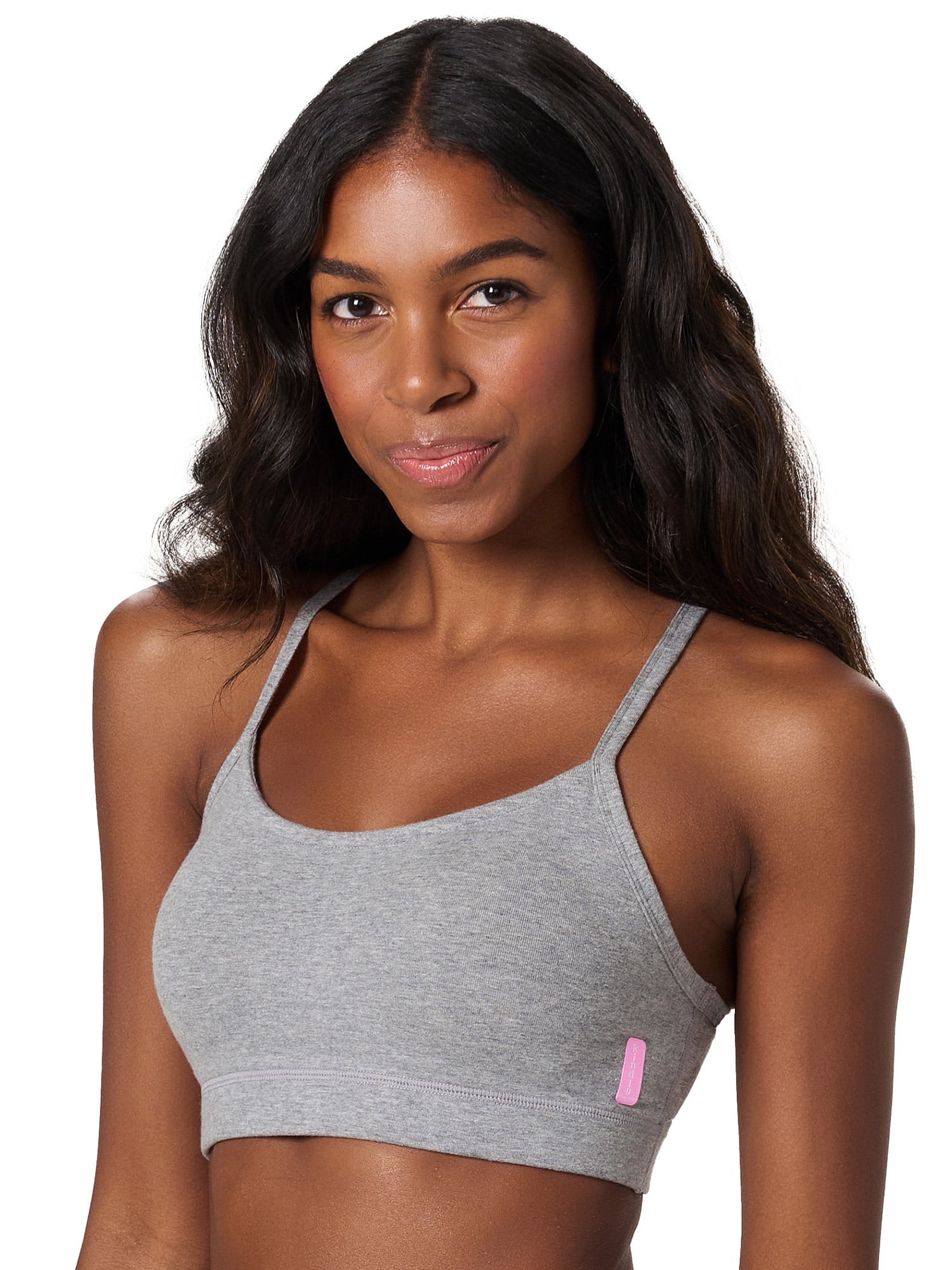 Kindly Yours Natural Comfort Cotton Wire-Free Pullover Racerback Scoop Bralette, Sizes S-XXXL