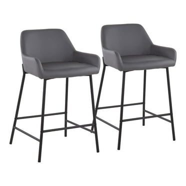 LumiSource Daniella Fixed-Height Counter Stool - Set of 2