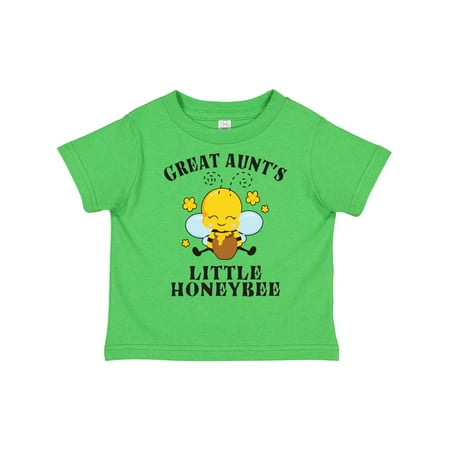 

Inktastic Cute Bee Great Aunt s Little Honeybee with Stars Boys or Girls Toddler T-Shirt