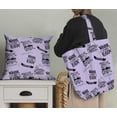 thumbnail image 5 of Soimoi Purple Moss Georgette Fabric Dream Chaser Text Printed Craft Fabric by the Yard 42 Inch Wide, 5 of 5