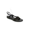 Pre-owned|Donald J Pliner Womens Patent Leather T-Strap Flats Sandals Black Size 6.5