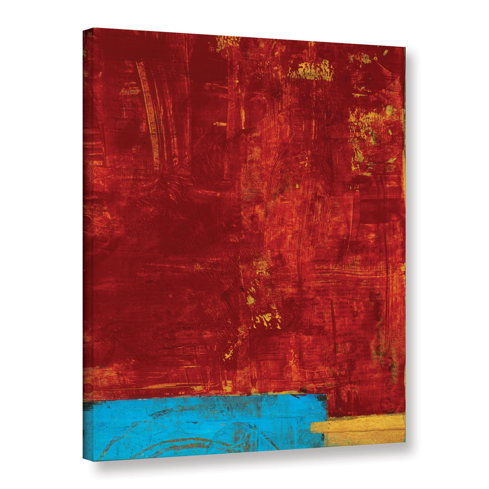 ArtWall Elena Ray "Red Abstract" Gallery-wrapped Canvas