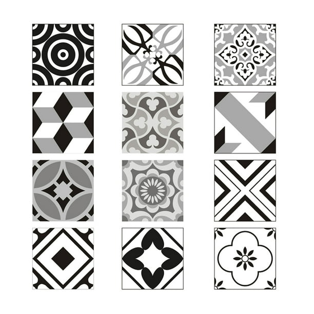 Adhesivos decorativos para azulejos de pared de baño y cocina | 20 cm x F
