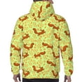 thumbnail image 7 of Wukai Floral Squirrel Print Men Hoodies Fleece Sweatshirts Long Sleeve Sweaters Pullover Fall Outfits Winter Clothes-Large, 7 of 7