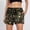 Gold, variant on Women's Sequin Bermuda Shorts 2026 Summer Embroidered Print Slim Fit Hot Pants with Pockets Trendy Casual Stretch Workout Beach Shorts