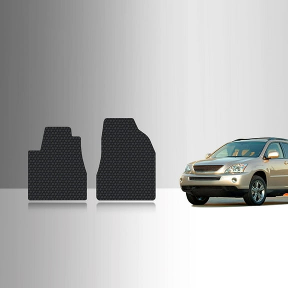 ToughPRO Front Mats Compatible with Lexus RX330 2004 - All Weather Heavy Duty (Made in USA) Black Rubber