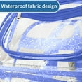 thumbnail image 4 of Xihbxyly Mochila Transparente Resistente, Homologada para Estadios, Minibolsa Transparente con Cordón para Gimnasio, de Vinilo Resistente, con Correas Suaves Ajustables, Ideal para Viajes, Conciertos, 4 of 7