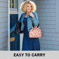 thumbnail image 6 of Pioneer Flower Floral Print Pattern Drawstring Lunch Bag Women - Drawstring Lunch Bag Insulated for Work Office - Stain-Resistant Large Lunchbags for Women with Multi-Pockets, 6 of 6