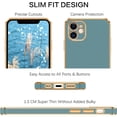 thumbnail image 2 of iPhone 12 Case, iPhone 12 Phone Case, Slim Fit Soft TPU with Adjustable Wristband Kickstand Scratch Resistant Shockproof Protective Cover for Apple iPhone 12 6.1 Inch 2020, Blue Grey, 2 of 18