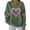 Army Green, variant on Womens Sweatshirts, Ribbed Knit Pullover Valentine Day Tops Love Heart Print Long Sleeve Crewneck Casual Sweater (XL, Pink 05)