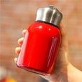 thumbnail image 4 of Botella de agua aislada de acero inoxidable portátil de 280 ml, mantiene las bebidas calientes o frías, 4 of 7