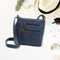 thumbnail image 1 of Bolsa de mezclilla informal, bolsa de almacenamiento resistente con cremallera para mujeres y niñas, vacaciones al aire libre, 1 of 10