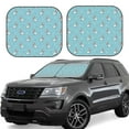 thumbnail image 6 of Kdxio Cute Poodle Dog Print 2-Piece Sun Shade Front Windshield - Foldable Car Front Window Sunshades for Most Sedans SUV Truck, 6 of 6