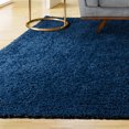 thumbnail image 5 of Gertmenian Anjou Solid Shag Solid Color Navy Indoor Area Rug, 6x9, 5 of 6