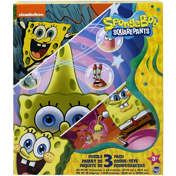Spongebob Squarepants Puzzle 3-Pack