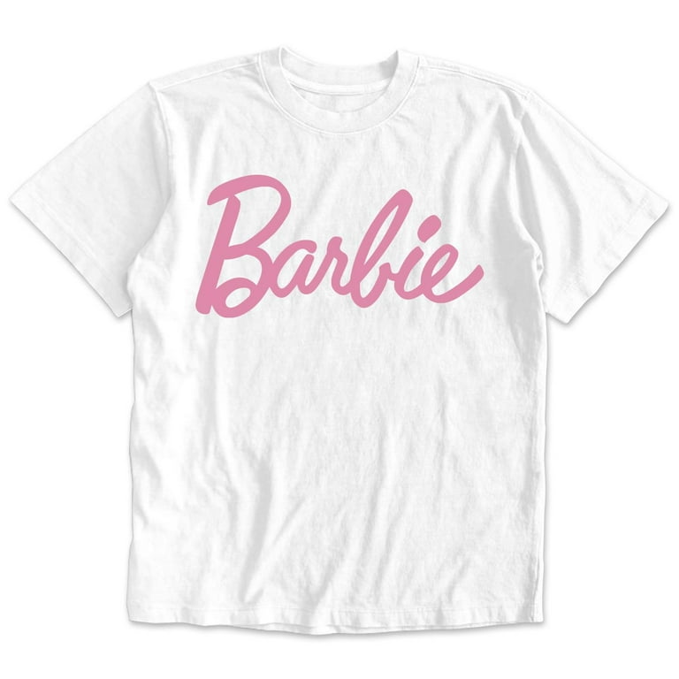 Barbie logo white sale