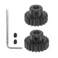 thumbnail image 1 of 1 M1 Piñón Motor Engranaje Juego 2uds 19T 20T Ajuste 5mm RC Motor Eje M1 Paso Engranajes para RC Coche, con Hexagonal Llave, 1 of 6