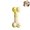 Yellow, variant on Squeaky Bone Dog Chew Toy, Textured Dental Cleaning Rubber Bone Toy, Indestructible Teeth Grinding Squeaking Dog Toy for Small Medium Breeds Interactive Play