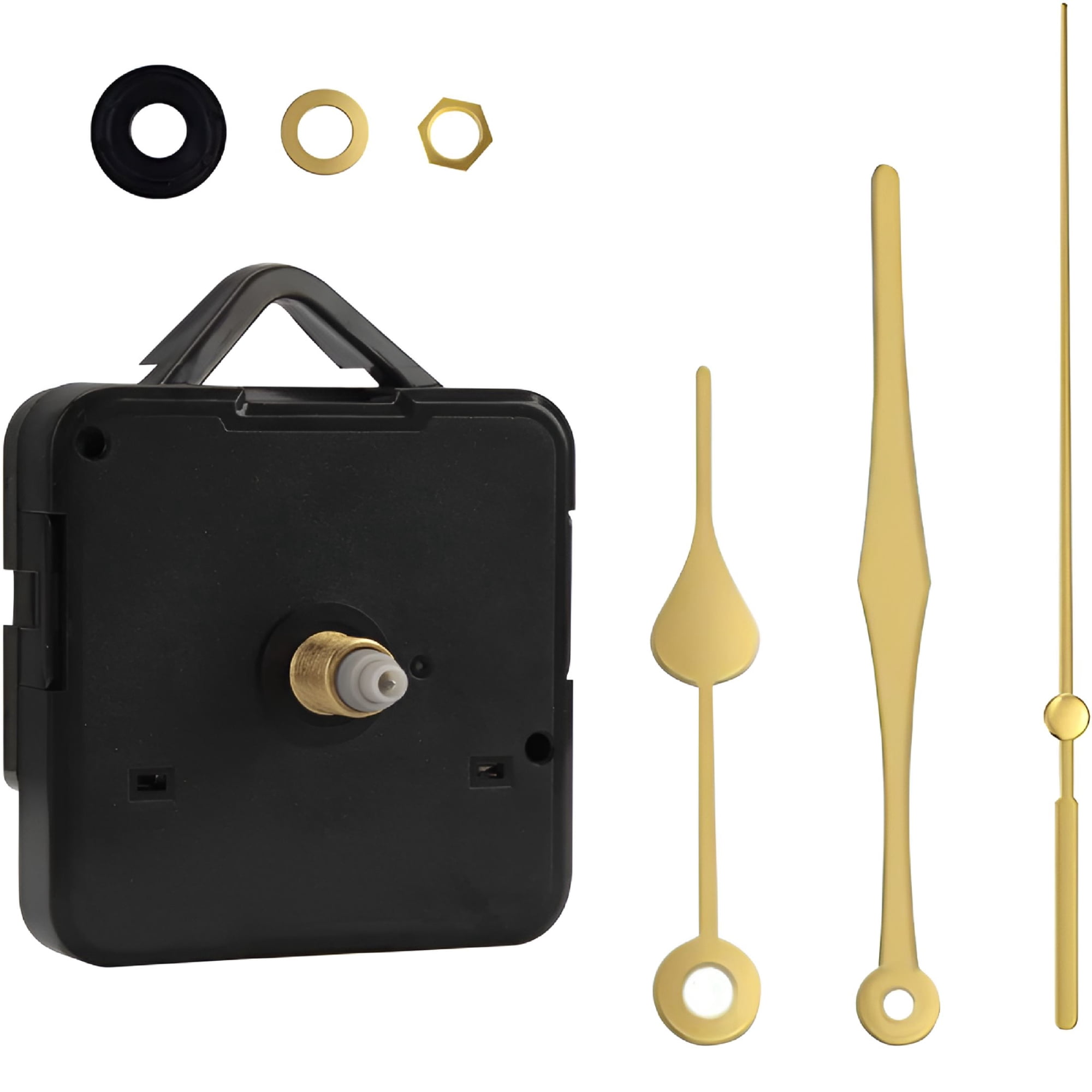 DESIGNICE 2026 New Silent Quartz Clock Mechanism Movement Kits Battery Powered Long and Short Shaft Diy Wall Clock Mechanism Parts Motor Replacement for Repair Home Restaurant Hotel Office Classroom