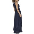 thumbnail image 2 of Eliza J womens  Solid Gown, 14, Blue, 2 of 3