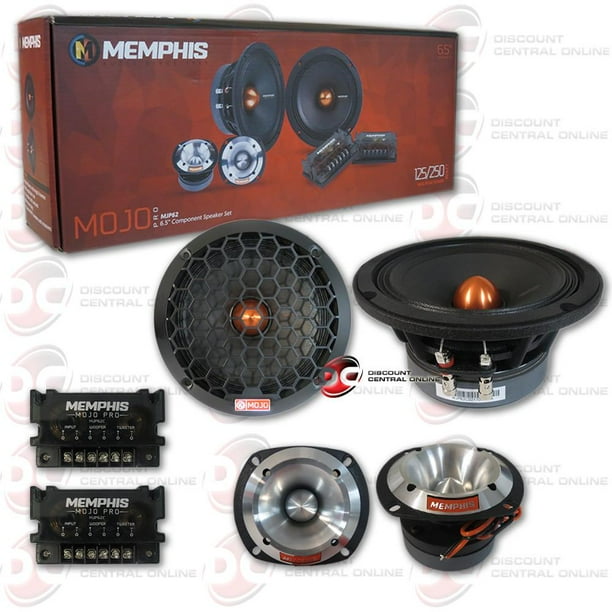 MEMPHIS MJP62C 6.5" 125W RMS COMPONENT SPEAKERS SYSTEM (MOJO PRO SERIES