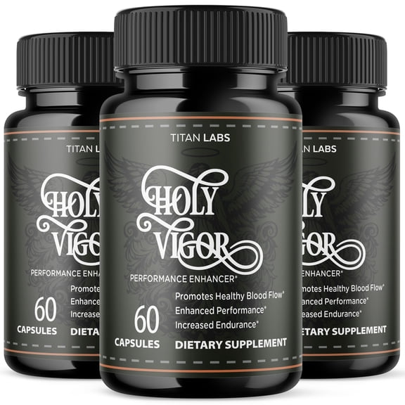 Holy Vigor Advanced Formula Natural Supplement Pills for Max Strength HolyVigor 180 Capsules