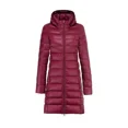 thumbnail image 3 of Women Skirt Down Jacket Fashion Hooded Hat Detachable Long Ultra Lightweight Packable Down Jacket Plus Size 5XL  Puffer Jackets, 3 of 6