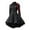 D-Dark Gray, variant on Wijhcboe 2025 Women's Dress Retro Style Gothic Dress Women plus Size Solid Color Trumpet Sleeve Gothic Clothing Men Boots Long Princess Dress Mens Gothic Clothing Shirts Long Black Gothic Dress Medie