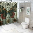 thumbnail image 7 of Chilfamy Bathroom Stall Shower Curtain, Boho Butterfly Floral Bath Curtain Abstract Vintage Sun Moon Shower Curtains Set for Bathroom, Water Resistant Polyester Fabric Washable Machine Wash White, 7 of 7