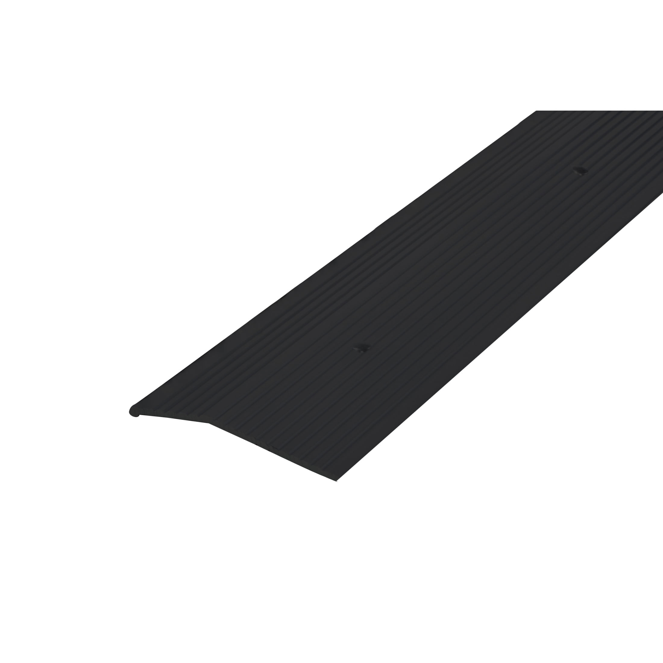 M-D Building Products 66271 2 in. x 36 in. Matte Black Aluminum Carpet Trim w/ Screw Nails