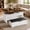 Walnut&White, variant on Doyolan Lift Top Coffee Table Set, 40'' Multi-Function Coffee Table with Ottoman Bench on Wheels and Hidden Compartment, Center Table with Bench for Living Room