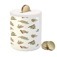 thumbnail image 3 of Tropical Animals Piggy Bank, Koala Pattern Design Mammals of Nature Australian Animals, Ceramic Coin Bank Money Box for Cash Saving, 3.6" X 3.2", White Grey, by Ambesonne, 3 of 4